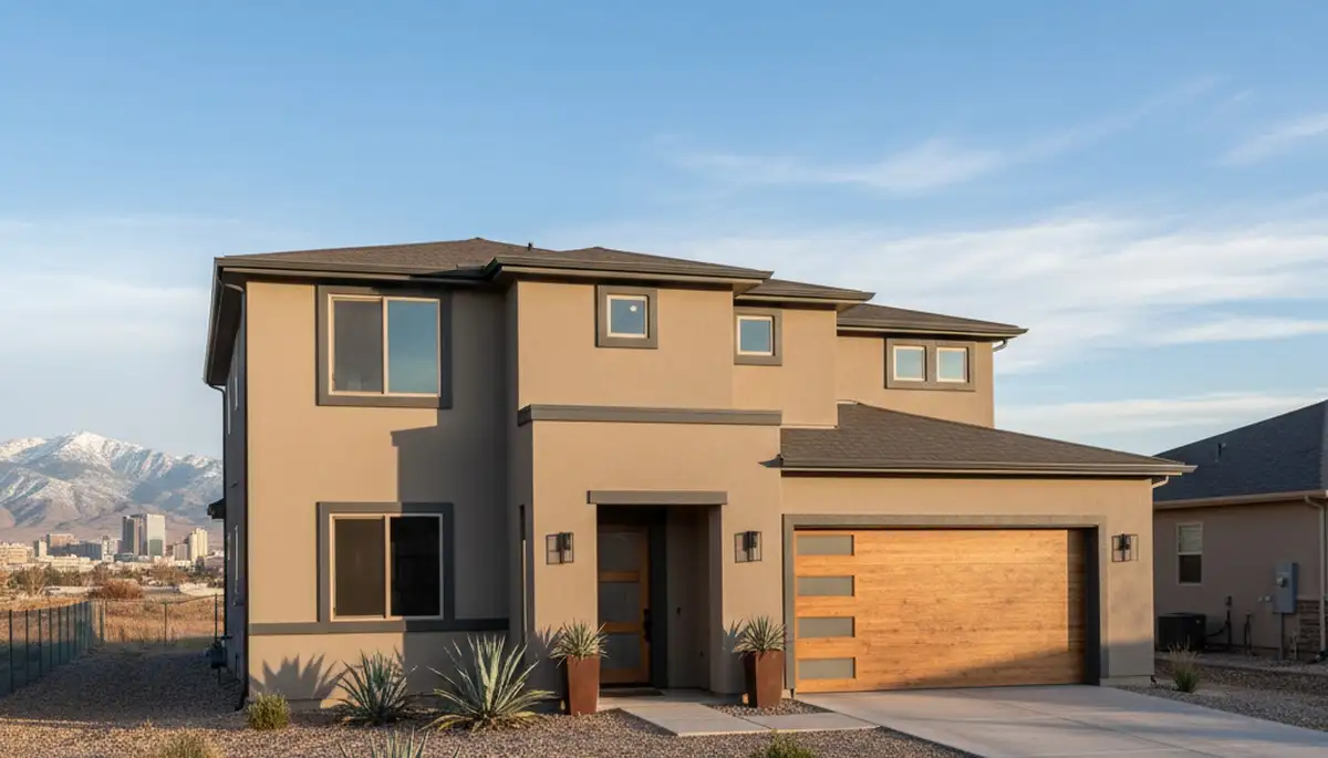Freshly painted Reno NV home exterior with smooth, weather-resistant finish by local house painting pros
