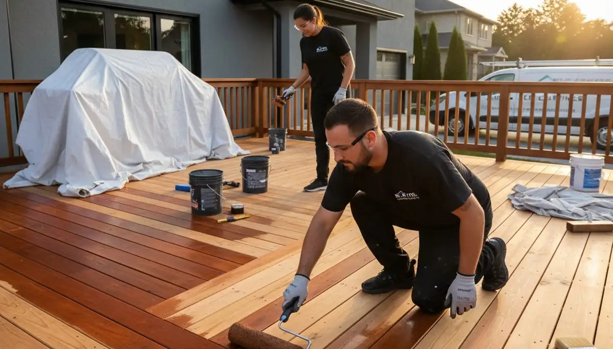 Professional deck staining and wood protection by house painters in Reno, NV