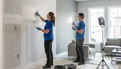 Professional drywall repair and wall restoration in Reno, NV home by expert painting contractors
