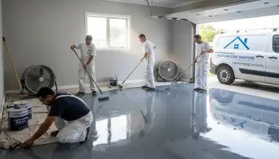 Epoxy garage floor coating in Reno NV for durable, dust-resistant, professional finish