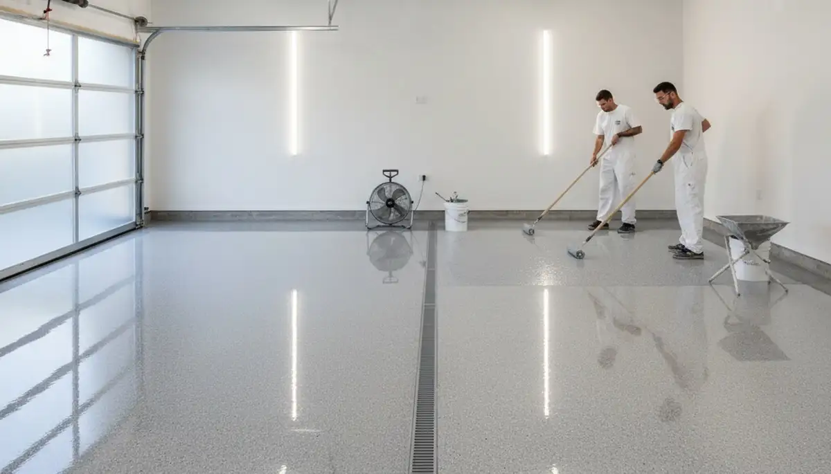 Professional epoxy garage floor coating in Reno, NV for durable, polished home flooring