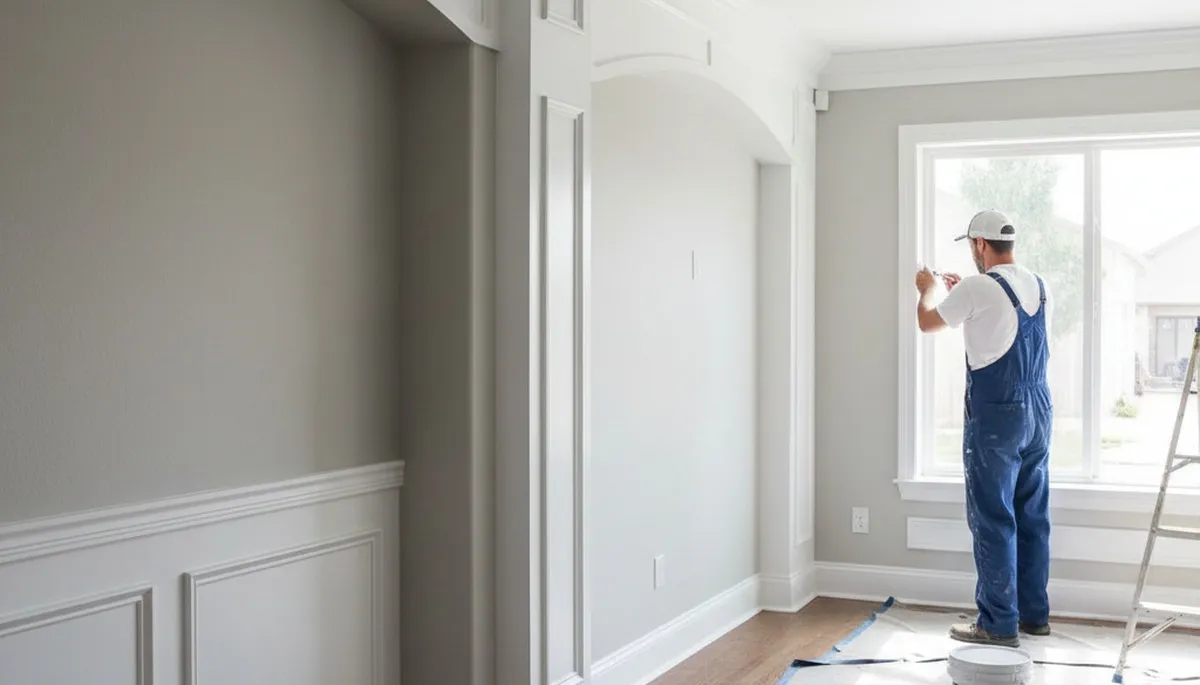 Professional interior trim painting with clean lines in Reno, NV home by expert house painters