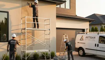 Professional stucco repair on Reno NV home exterior by expert painting contractors