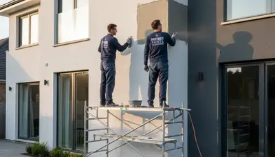 Professional stucco repair on Reno NV home exterior by expert local house painters