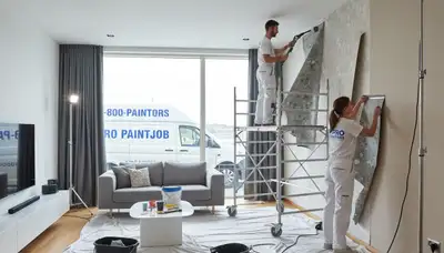 Professional wallpaper removal service in Reno NV restoring smooth painted walls for local homes