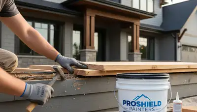 Professional wood rot repair on home exterior by painting contractors in Reno, NV